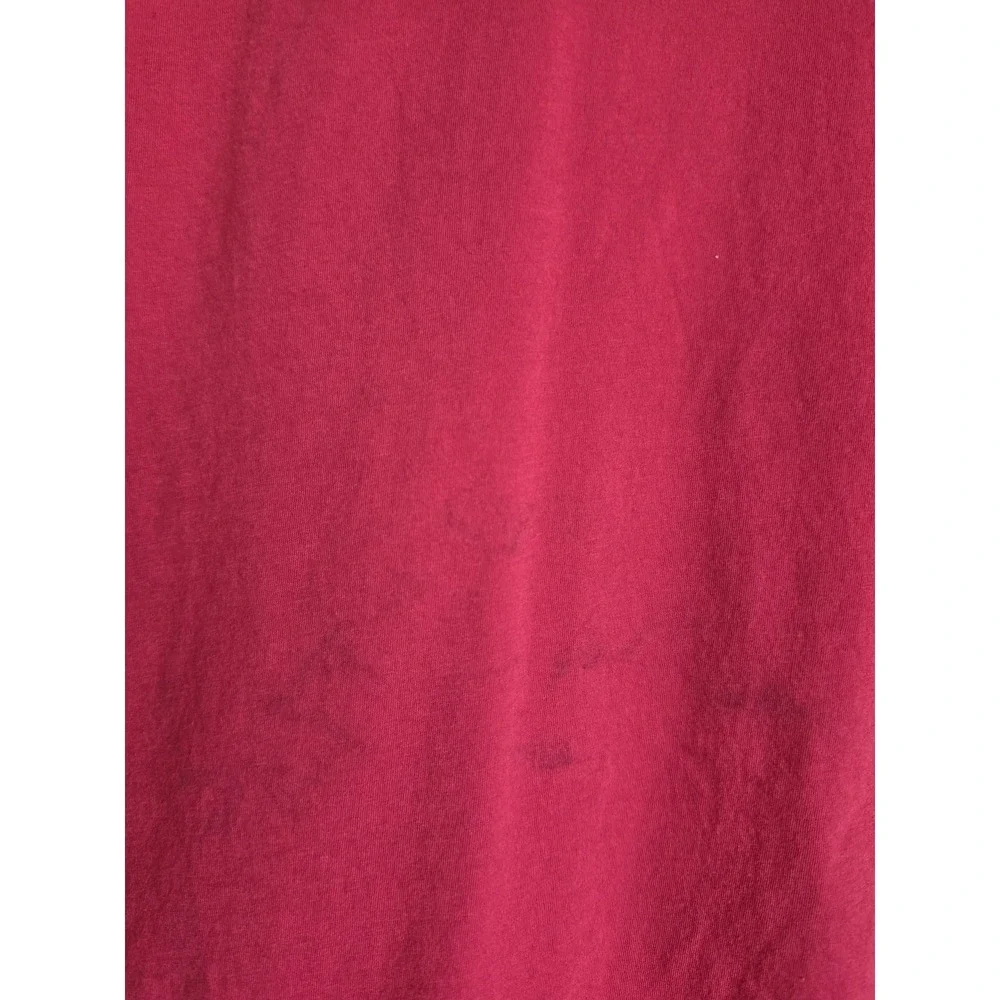 Polo Ralph Lauren V-Neck T-Shirt XXL Red Solid Short Sleeve Mens Classic Tee